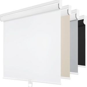 ChrisDowa Cordless Blackout Roller Shades for Windows,