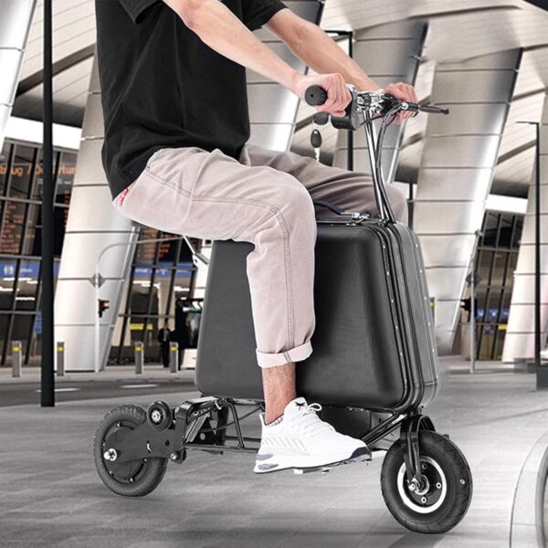 Detachable Ride On Suitcase Scooter with Foldable Footrest and Seat