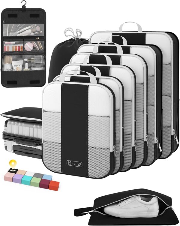 10 Set Compression Packing Cubes for Travel Essentials