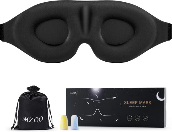 MZOO Sleep Eye Mask for Side Sleeper Men Women,