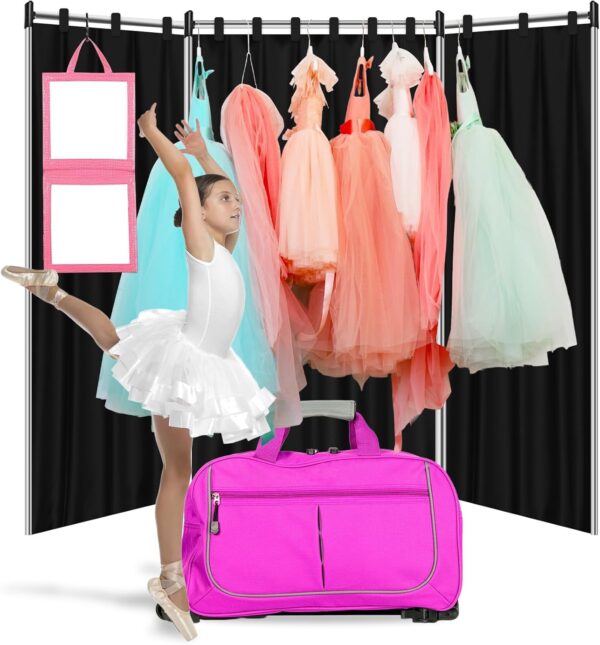 3Pcs Privacy Curtain for Dance Bag Suitcase