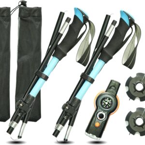 Folding Trekking Poles, Hiking Travel Poles