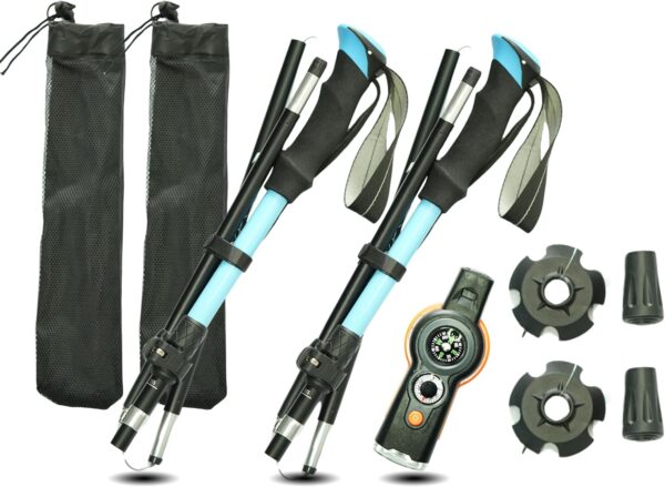 Folding Trekking Poles, Hiking Travel Poles