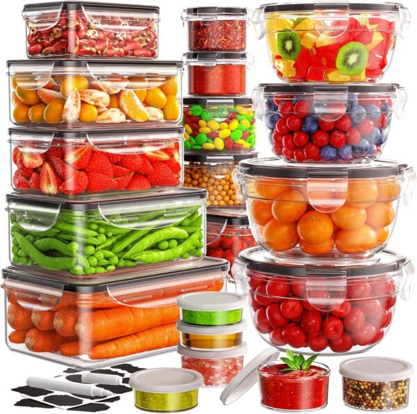 40 PCS Food Storage Containers with Lids Airtight