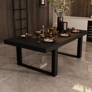 86.6" W Dining Table for 8-10 People