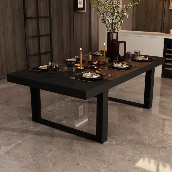 86.6" W Dining Table for 8-10 People