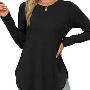 XIEERDUO Womens Long Sleeve Round Neck Shirts
