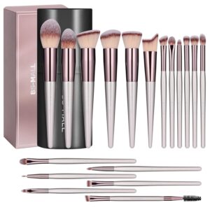 BS-MALL Makeup Brush Set 18 Pcs Premium Synthetic Foundation