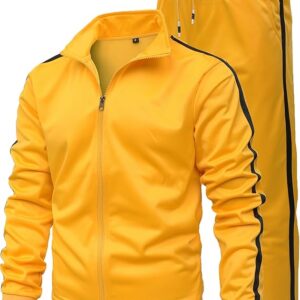 GXAMOY Men's Athletic 2 Pieces Tracksuit Casual
