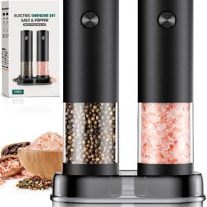Electric Salt and Pepper Grinder Set Automatic Battery